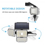 Solar Motion Sensor Lights with Wide Angle Illumination